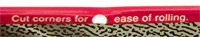 The edge of a pack of Tally-Ho papers, with the text "Cut corners for ease of rolling."