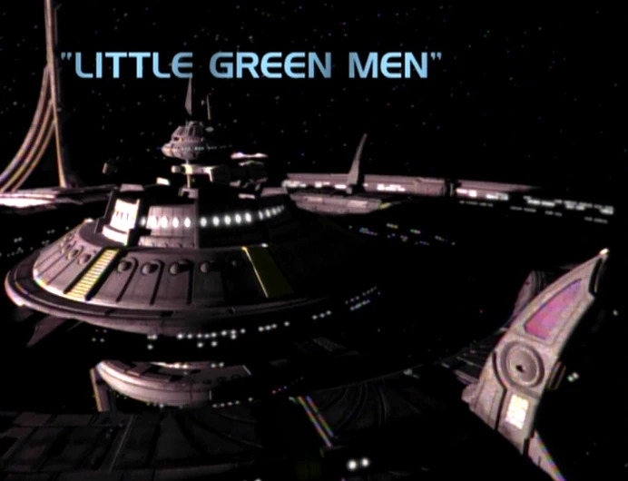 Deep Space Nine title card for episode Little Green Men